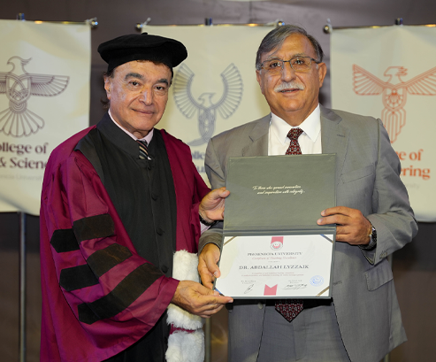 PU Recognizes Prof. Abdallah Lyzzaik with Teaching Excellence Award