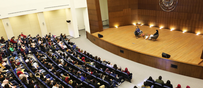 Captain Rola Hoteit's Visit To PU