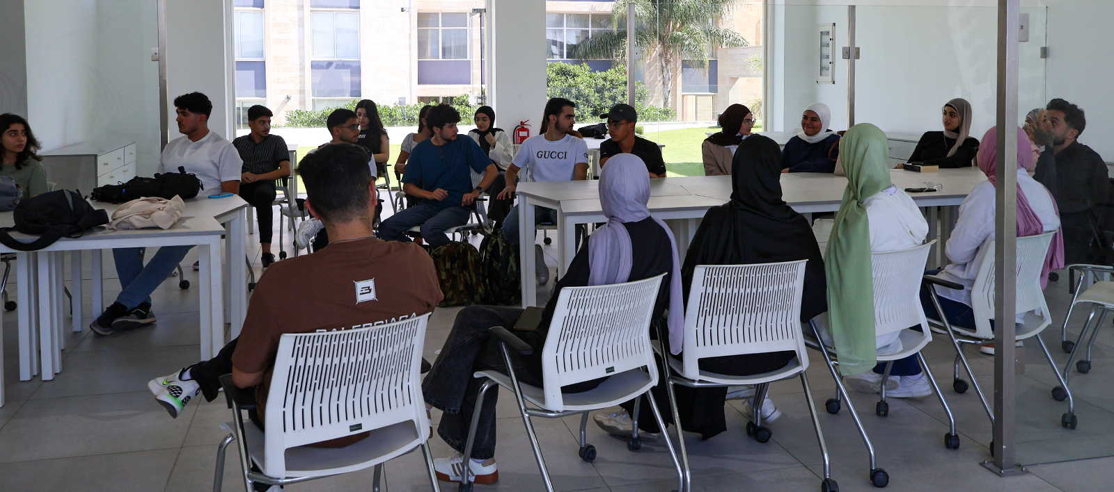 Dr. Mageda Sharafeddin Meets New Computer Science Students